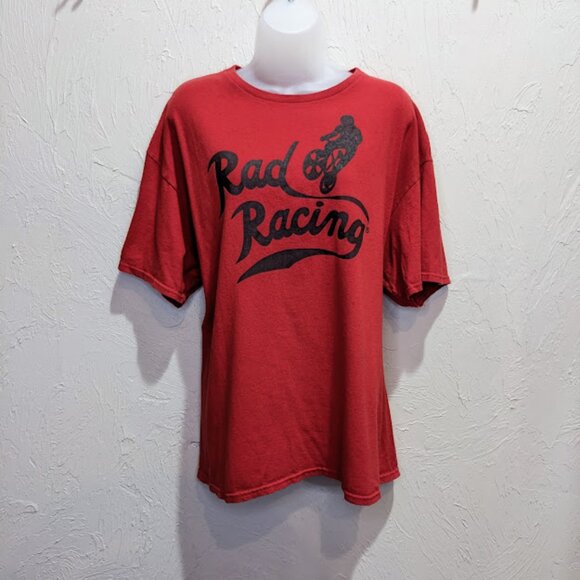 Delta Other - Rad Racing T Shirt Size XL Red BMX Bike Movie Casual Cotton Nostalgia Tee